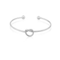 New Silver/Gold and Rose Gold Color Cheap Price Stainless Steel Knot Bracelet Jewelry For Women